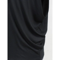 Bluzka XXL w luźnym stylu oversize - czarna wieczorowa